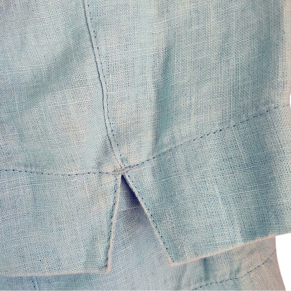 Per Una Turquoise Linen Jacket - Picture 4 of 7